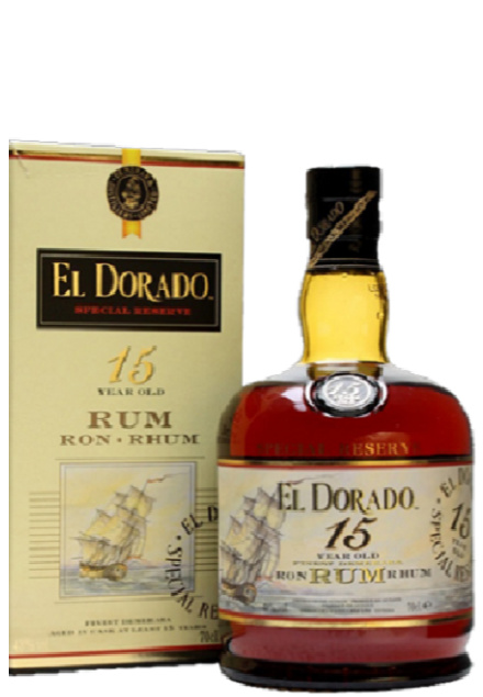 RUM EL DORADO FINEST DEMERARA 15 Y.O. cl. 70